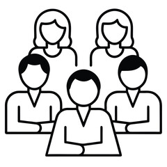 Business people icon set with avatars and silhouettes for office and social network design