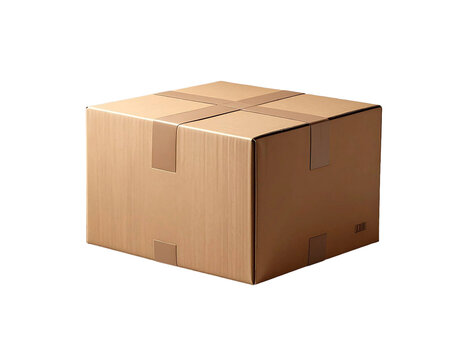 Kartonbox, transparenter Hintergrund, PNG