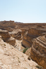 Canyons of Mides, a beautiful gorge that stretches for 3 Km. Tunisia