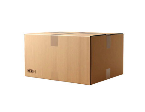 Kartonbox, transparenter Hintergrund, PNG