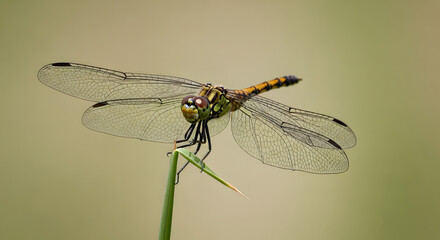 dragonfly on leaf