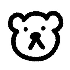 cute bear png outline, cute cartoon handdraws clipart kids doodle element hand drawn doodle, handwriting clipart, kawaii kids drawing, funny character, childlike sketch, handwritten words,