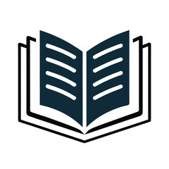 Book outline vector icon