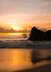 Seychelles Island at Sunset