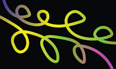 Bright neon swirls dynamic abstract light trails colorful glowing curves background