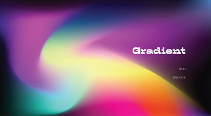 Abstract gradient web concept with vibrant color, futuristic design