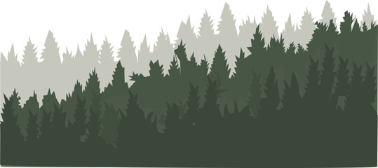 set of christmas trees ,set of trees ,set of vector trees ,tree, christmas, winter, forest, snow, pine, vector, fir, holiday, nature, illustration, green, xmas, celebration, landscape, evergreen, tree