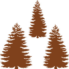 set of christmas trees ,set of trees ,set of vector trees ,tree, christmas, winter, forest, snow, pine, vector, fir, holiday, nature, illustration, green, xmas, celebration, landscape, evergreen, tree