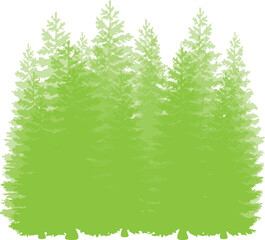 set of christmas trees ,set of trees ,set of vector trees ,tree, christmas, winter, forest, snow, pine, vector, fir, holiday, nature, illustration, green, xmas, celebration, landscape, evergreen, tree