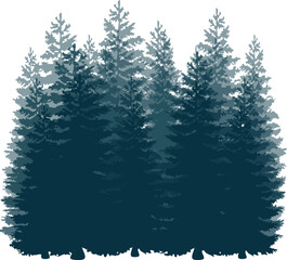 set of christmas trees ,set of trees ,set of vector trees ,tree, christmas, winter, forest, snow, pine, vector, fir, holiday, nature, illustration, green, xmas, celebration, landscape, evergreen, tree