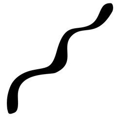 snake, rope on a white background