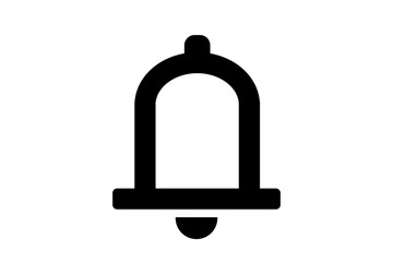 bell icon on transparent background