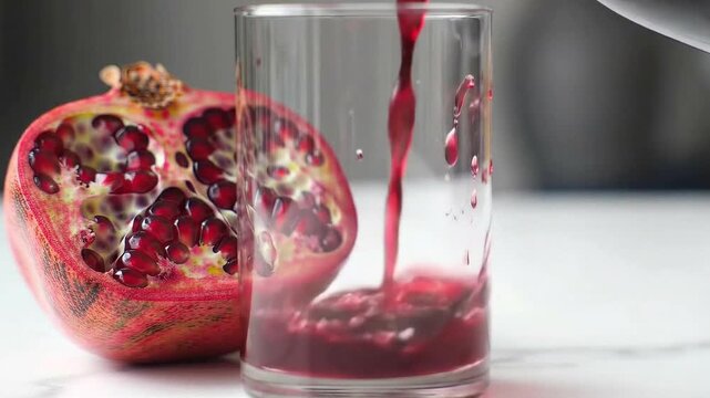 Fruit juice 4k footage