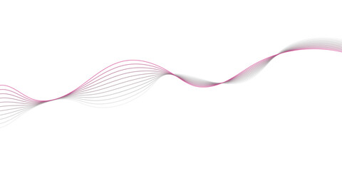 Abstract Digital Waveform Lines. Stylized Sound Pattern Equalizer. Flowing Stripe Blend Vector Art.