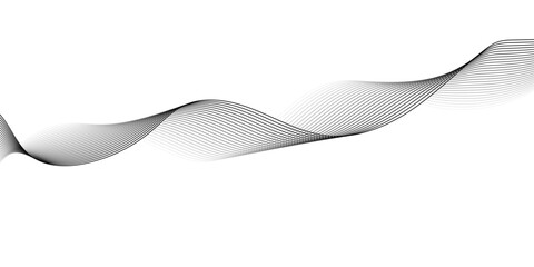 Futuristic Soundwave Pattern for Design. Digital Flow Lines and Curves. Smooth Blended Vector Illustration.