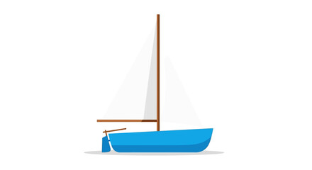 sailing ship isolated on white background