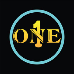 1 One, Logo" &mdash; Unique Modern Logo Design for Premium Branding