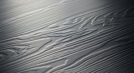 Close up texture of embossed wood grain pattern in gray