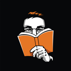 writer vector abstract logo modern style