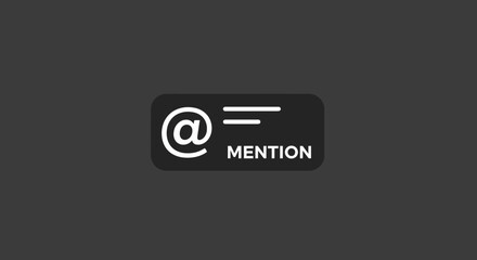 Symbol for mentioning usernames on social media platforms and applications