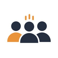 Teamwork and leadership concept illustration, representing collaboration and innovation