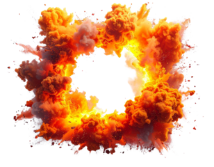 Explosion Border (transparenter Hintergrund) - PNG