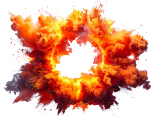 Explosion Border (transparenter Hintergrund) - PNG