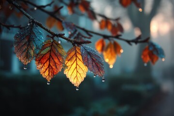 Obraz premium Subtle Change of Light and Color From Fall to Winter