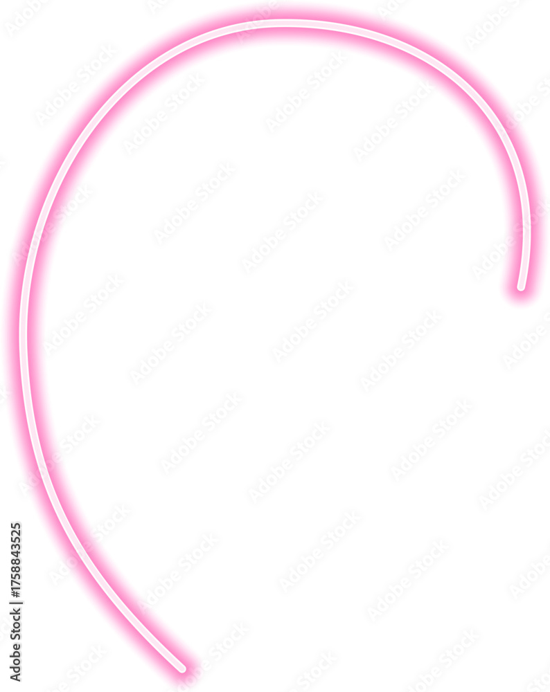 Wall mural subtle, smooth neon line creating a flowing wave with dynamic motion in an abstract design.