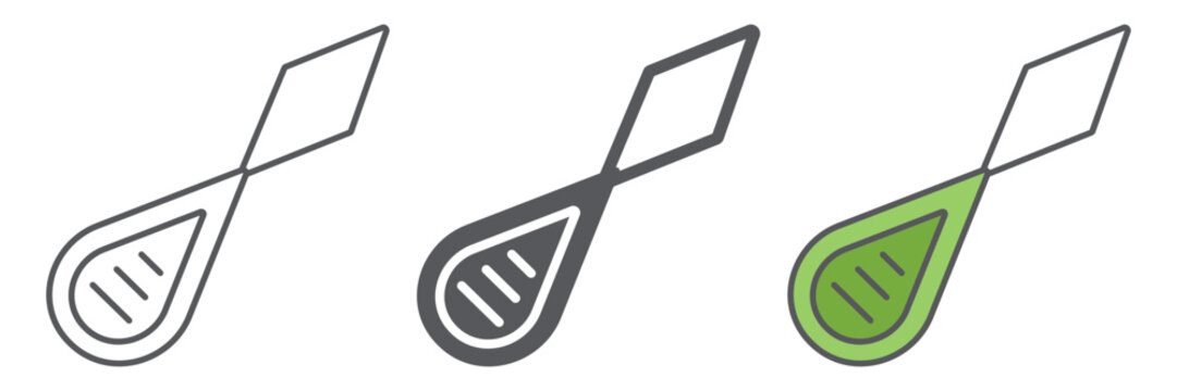 Needle threader icon, dressmaker and sew, sewing equipment sign, vector graphics, a linear pattern on a white background. editable stroke