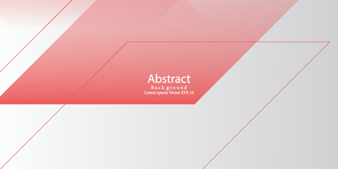 Banner background geometric. redn and wahite. gradation. Modern creative trendy design in vector illustration