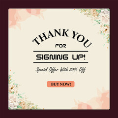 Thank you for your order wish card design