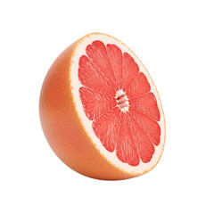 grapefruit isolated on transparent white background clipping path