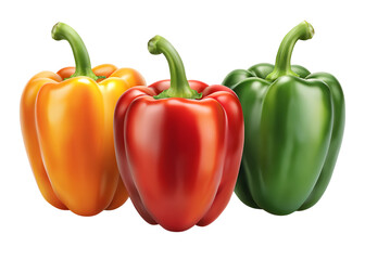 red orange isolated on transparent white background clipping path