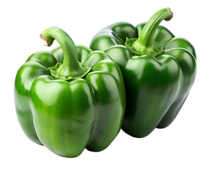 bell pepper  isolated on transparent white background clipping path