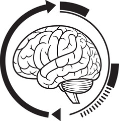 Fototapeta premium 3d rendered illustration of a brain