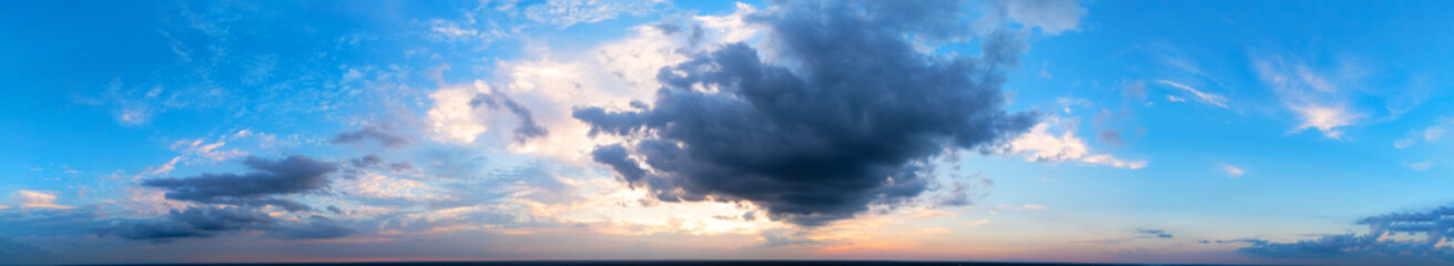 Day time sky replacement. sunset 