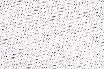 Halftone Dot Wave Pattern in Black on White Background