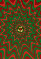 Vibrant hypnotic abstract pattern wallpaper.