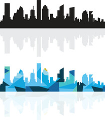 Fototapeta premium skyline icon silhouette