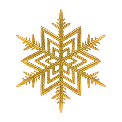 single decorative xmas snowflake isolated
