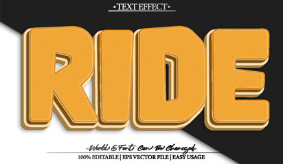  Ride Bike Motorcycle Adventure Journey Speed Text Effect Editable Alphabet