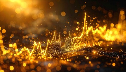 Celestial Golden Waves