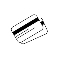 Credit card icon – payment and finance transaction vector