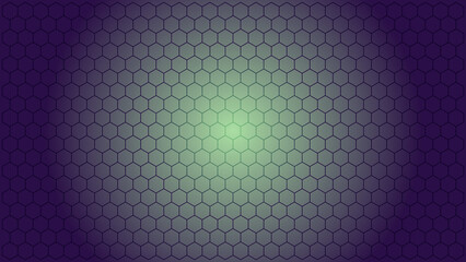 Vibrant honeycomb gradient design with purple and green hues creates a stunning geometric backdrop perfect for modern branding and tech presentations, adding a touch of dynamic energy