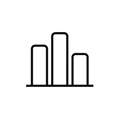 Bar chart icon – finance and business analytics symbol