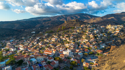 Volissos village at north Chios Island - Greece