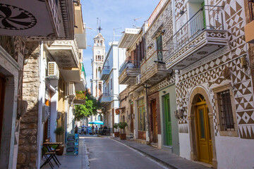Chios - Greece, Pyrgi Village in Chios Island