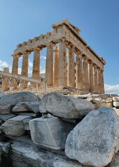 Parthenon temple on the Acropolis hill in Athens, Greece