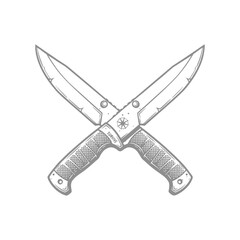 Crossed Combat Knives Collection